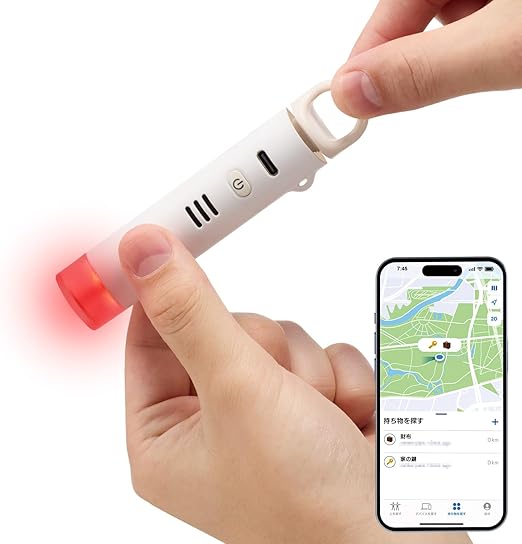ロジテックダイレクト 防犯ブザー スマートタグ USB Type-C充電式 紛失